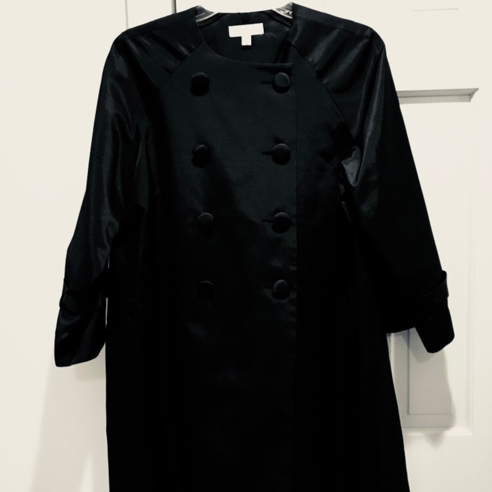 Satin overcoat